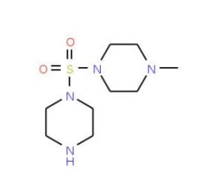 1-methyl-4-(piperazin-1-ylsulfonyl)piperazine (CAS 933038-72-3) - chemical structure image