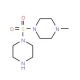 1-methyl-4-(piperazin-1-ylsulfonyl)piperazine (CAS 933038-72-3) - chemical structure image