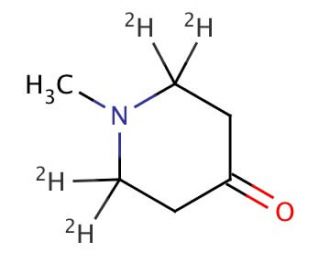 1-Methyl-4-piperidone-2,2,6,6-d4 (CAS 1189723-14-5) - chemical structure image