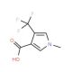 1-Methyl-4-(trifluoromethyl)-1H-pyrrole-3-carboxylic acid - chemical structure image