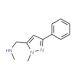 1-Methyl-5-[(methylamino)methyl]-3-phenyl-1H-pyrazole (CAS 864068-98-4) - chemical structure image