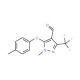 1-Methyl-5-(4-methylphenoxy)-3-(trifluoromethyl)-1H-pyrazole-4-carbaldehyde 的分子结构 1-Methyl-5-(4-methylphenoxy)-3-(trifluoromethyl)-1H-pyrazole-4-carbaldehyde - chemical structure image