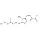 1-Methyl-5-nitro-1H-benzimidazole-2-butanoic Acid Ethyl Ester (CAS 3543-72-4) - chemical structure image