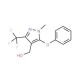 [1-Methyl-5-phenoxy-3-(trifluoromethyl)-1H-pyrazol-4-yl]methanol (CAS 318469-22-6) - chemical structure image
