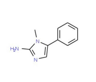 1-Methyl-5-phenyl-1H-imidazol-2-ylamine - chemical structure image