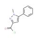 1-Methyl-5-phenyl-1H-pyrazole-3-carbonyl chloride (CAS 859850-98-9) - chemical structure image
