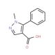 1-Methyl-5-phenyl-1H-pyrazole-4-carboxylic acid (CAS 105994-75-0) - chemical structure image