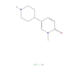 1-Methyl-5-(piperidin-4-yl)pyridin-2(1H)-one hydrochloride (CAS 1137950-65-2) - chemical structure image