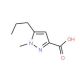 1-Methyl-5-propyl-1H-pyrazole-3-carboxylic acid (CAS 247583-70-6) - chemical structure image