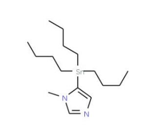1-Methyl-5-(tributylstannyl)-1H-imidazole (CAS 147716-03-8) - chemical structure image