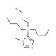 1-Methyl-5-(tributylstannyl)-1H-imidazole (CAS 147716-03-8) - chemical structure image