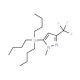 1-Methyl-5-(tributylstannyl)-3-(trifluoromethyl)-1H-pyrazole (CAS 191606-78-7) - chemical structure image