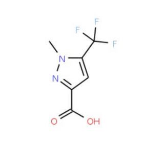 1-Methyl-5-(trifluoromethyl)-1H-pyrazole-3-carboxylic acid (CAS 481065-92-3) - chemical structure image