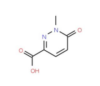 1-Methyl-6-oxo-1,6-dihydro-pyridazine-3-carboxylic acid (CAS 100047-66-3) - chemical structure image