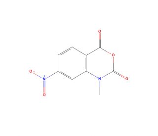 1-Methyl-7-nitroisatoic anhydride (CAS 73043-80-8) - chemical structure image