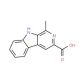 1-Methyl-9H-beta-carboline-3-carboxylic acid (CAS 22329-38-0) - chemical structure image