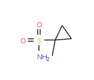 1-Methyl-cyclopropanesulfonic acid amide (CAS 669008-26-8) - chemical structure image