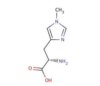 1-Methyl-L-histidine (CAS 332-80-9) - chemical structure image