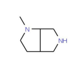 1-methyl-octahydropyrrolo[2,3-c]pyrrole (CAS 128740-09-0) - chemical structure image
