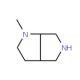 1-methyl-octahydropyrrolo[2,3-c]pyrrole (CAS 128740-09-0) - chemical structure image
