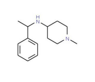 (1-Methyl-piperidin-4-yl)-(1-phenyl-ethyl)-amine - chemical structure image