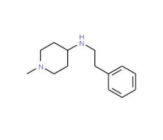 (1-Methyl-piperidin-4-yl)-phenethyl-amine (CAS 30508-81-7) - chemical structure image