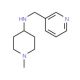 (1-Methyl-piperidin-4-yl)-pyridin-3-ylmethyl-amine (CAS 626217-79-6) - chemical structure image