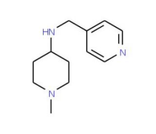 (1-Methyl-piperidin-4-yl)-pyridin-4-ylmethyl-amine (CAS 416868-54-7) - chemical structure image