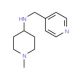 (1-Methyl-piperidin-4-yl)-pyridin-4-ylmethyl-amine (CAS 416868-54-7) - chemical structure image