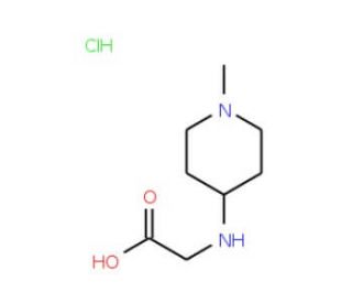 (1-Methyl-piperidin-4-ylamino)-acetic acid hydrochloride - chemical structure image