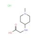 (1-Methyl-piperidin-4-ylamino)-acetic acid hydrochloride - chemical structure image