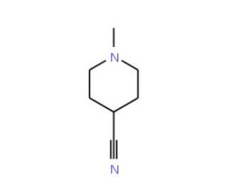 1-Methyl-piperidine-4-carbonitrile (CAS 20691-92-3) - chemical structure image