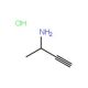 1-Methyl-prop-2-ynylamine hydrochloride (CAS 30389-17-4) - chemical structure image