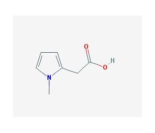 1-Methyl-pyrrole-2-acetic acid (CAS 21898-59-9) - chemical structure image