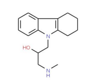 1-Methylamino-3-(1,2,3,4-tetrahydro-carbazol-9-yl)-propan-2-ol - chemical structure image
