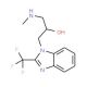 1-Methylamino-3-(2-trifluoromethyl-benzoimidazol-1-yl)-propan-2-ol - chemical structure image