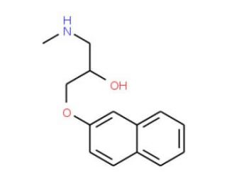 1-Methylamino-3-(naphthalen-2-yloxy)-propan-2-ol (CAS 801228-37-5) - chemical structure image