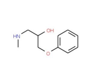 1-Methylamino-3-phenoxy-propan-2-ol (CAS 39631-73-7) - chemical structure image