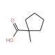 1-methylcyclopentanecarboxylic acid (CAS 5217-05-0) - chemical structure image