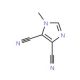 1-Methylimidazole-4,5-dicarbonitrile (CAS 19485-35-9) - chemical structure image