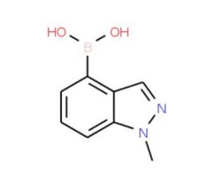 1-Methylindazol-4-boronic acid (CAS 1001907-60-3) - chemical structure image