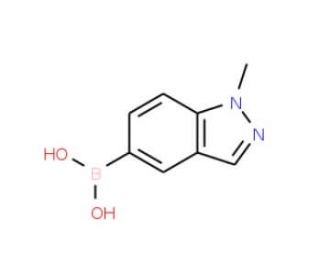 1-Methylindazol-5-boronic acid (CAS 590418-08-9) - chemical structure image