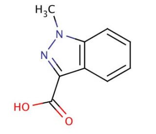 1-Methylindazole-3-carboxylic Acid (Granisetron Impurity D) (CAS 50890-83-0) - chemical structure image