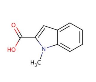 1-Methylindole-2-carboxylic acid (CAS 16136-58-6) - chemical structure image