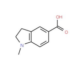 1-Methylindoline-5-carboxylic acid (CAS 380922-37-2) - chemical structure image