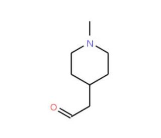 (1-Methylpiperidin-4-yl)acetaldehyde (CAS 10333-64-9) - chemical structure image