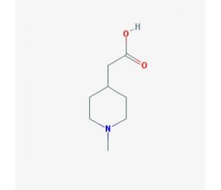 (1-methylpiperidin-4-yl)acetic acid (CAS 87647-06-1) - chemical structure image