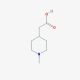 (1-methylpiperidin-4-yl)acetic acid (CAS 87647-06-1) - chemical structure image