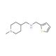 [(1-Methylpiperidin-4-yl)methyl]-(2-thienyl-methyl)amine - chemical structure image