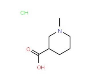 1-Methylpiperidine-3-carboxylic acid hydrochloride (CAS 19999-64-5) - chemical structure image